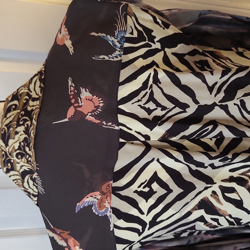 John Mark Multimedia Button Down Tunic Blouse NWT - image 6